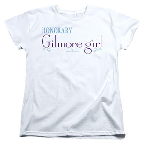 AN OFFCIALLY LICENSED GILMORE GIRLS HONORARY GILMORE GIRL WOMEN'S REGULAR FIT T-SHIRT WHITE