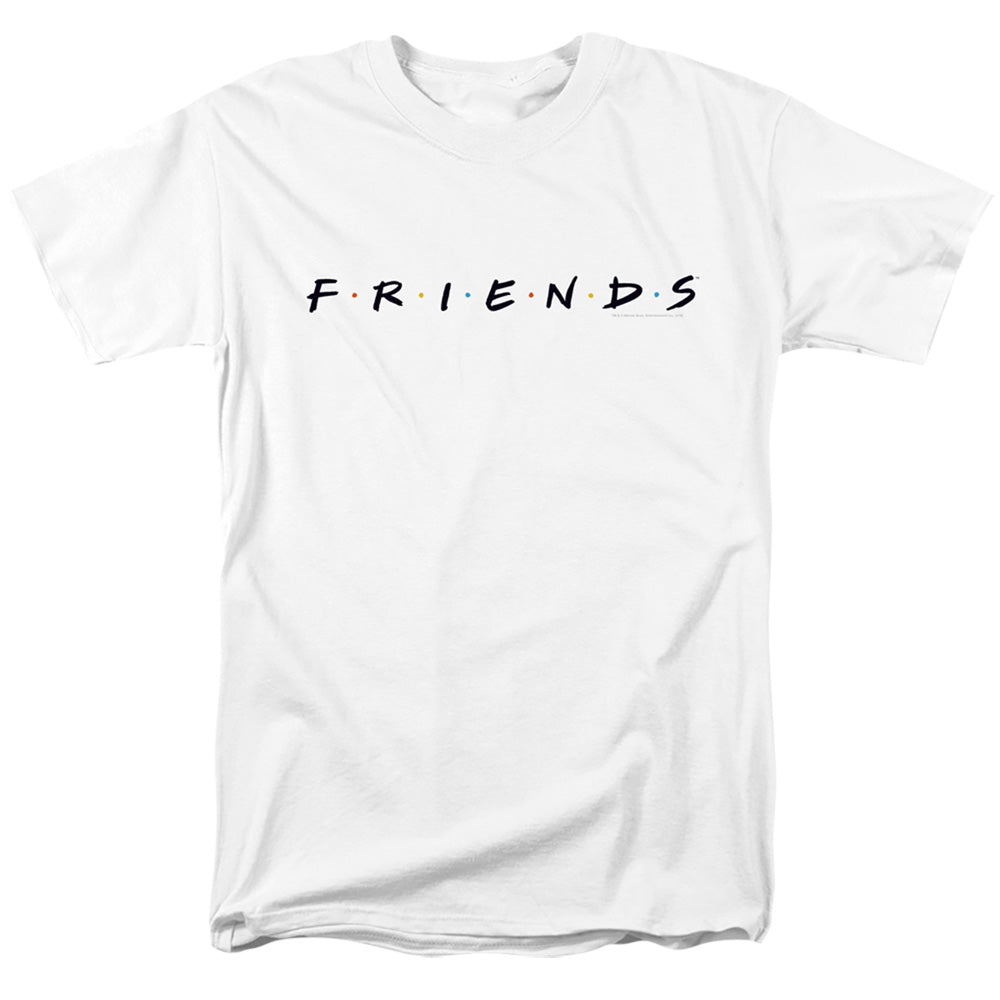 AN OFFCIALLY LICENSED FRIENDS LOGO MEN'S REGULAR FIT T-SHIRT WHITE