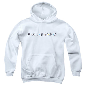 AN OFFCIALLY LICENSED FRIENDS LOGO YOUTH HOODIE WHITE