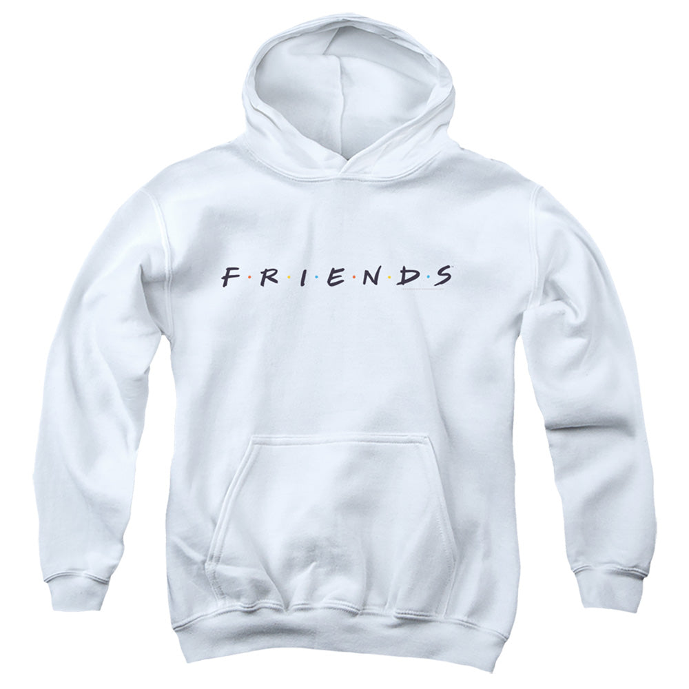 AN OFFCIALLY LICENSED FRIENDS LOGO YOUTH HOODIE WHITE