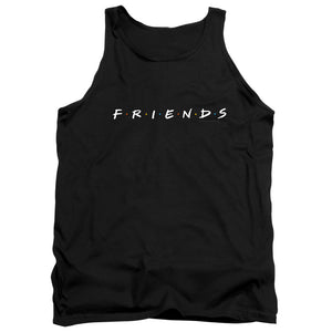 AN OFFCIALLY LICENSED FRIENDS LOGO ADULT UNISEX TANK TOP BLACK