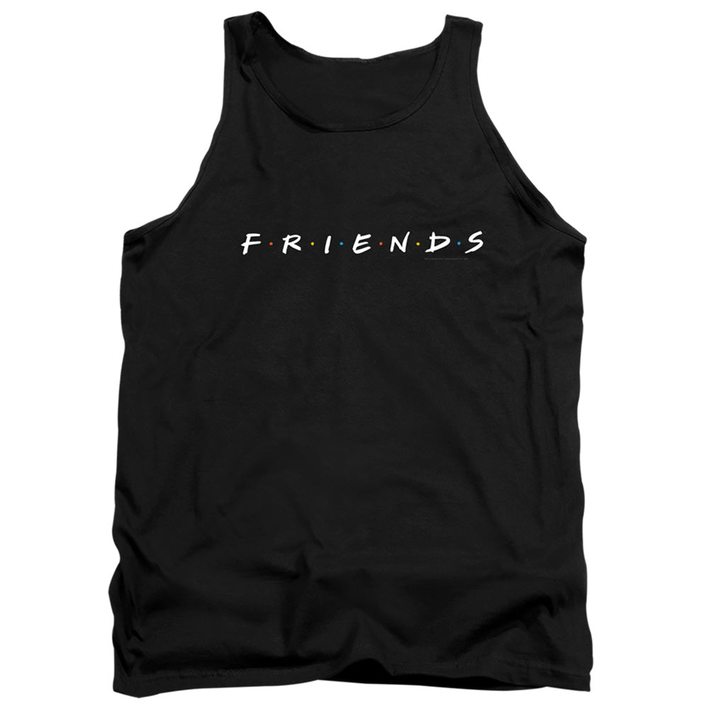 AN OFFCIALLY LICENSED FRIENDS LOGO ADULT UNISEX TANK TOP BLACK