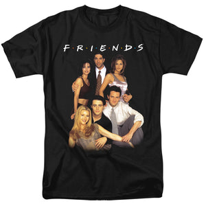 AN OFFCIALLY LICENSED FRIENDS STAND TOGETHER MEN'S REGULAR FIT T-SHIRT BLACK