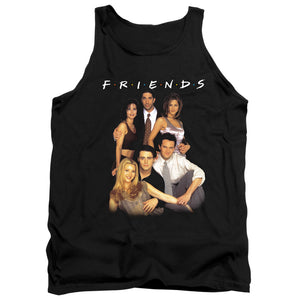 AN OFFCIALLY LICENSED FRIENDS STAND TOGETHER ADULT UNISEX TANK TOP BLACK