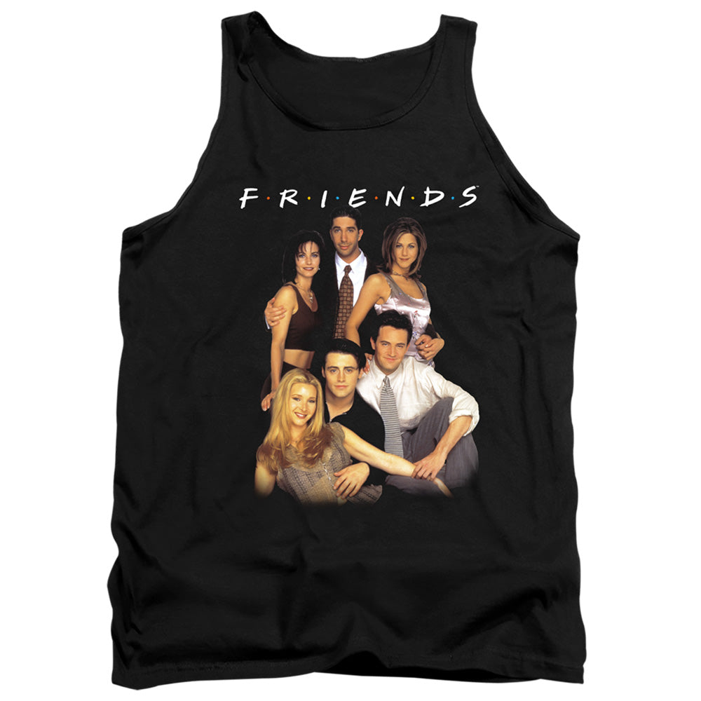 AN OFFCIALLY LICENSED FRIENDS STAND TOGETHER ADULT UNISEX TANK TOP BLACK