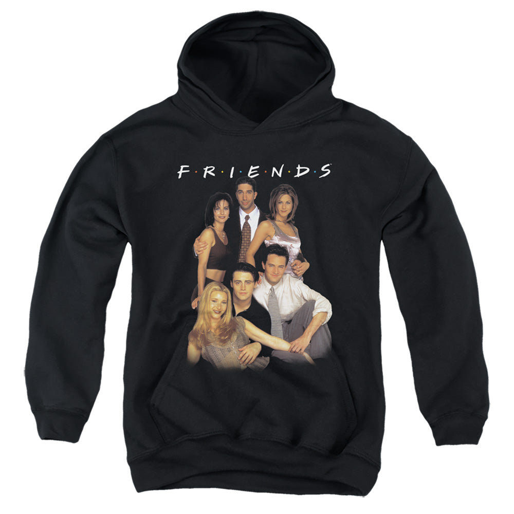 AN OFFCIALLY LICENSED FRIENDS STAND TOGETHER YOUTH HOODIE BLACK