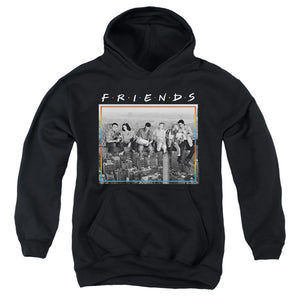AN OFFCIALLY LICENSED FRIENDS LUNCH BREAK YOUTH HOODIE BLACK