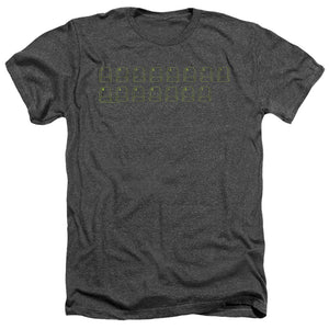 AN OFFCIALLY LICENSED BIG BANG THEORY INTRANET MACHINE MEN'S HEATHER T-SHIRT CHARCOAL