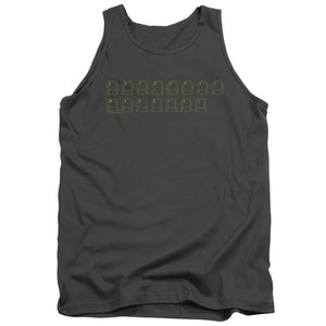 AN OFFCIALLY LICENSED BIG BANG THEORY INTRANET MACHINE ADULT UNISEX TANK TOP CHARCOAL