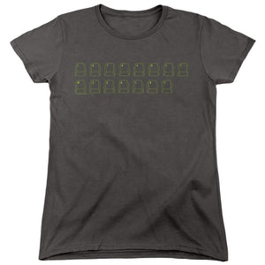 AN OFFCIALLY LICENSED BIG BANG THEORY INTRANET MACHINE WOMEN'S REGULAR FIT T-SHIRT CHARCOAL