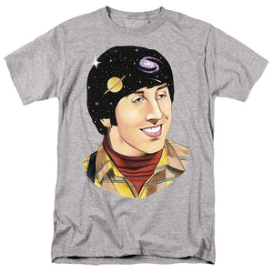 AN OFFCIALLY LICENSED BIG BANG THEORY HOWARD SPACE MEN'S REGULAR FIT T-SHIRT ATHLETIC HEATHER