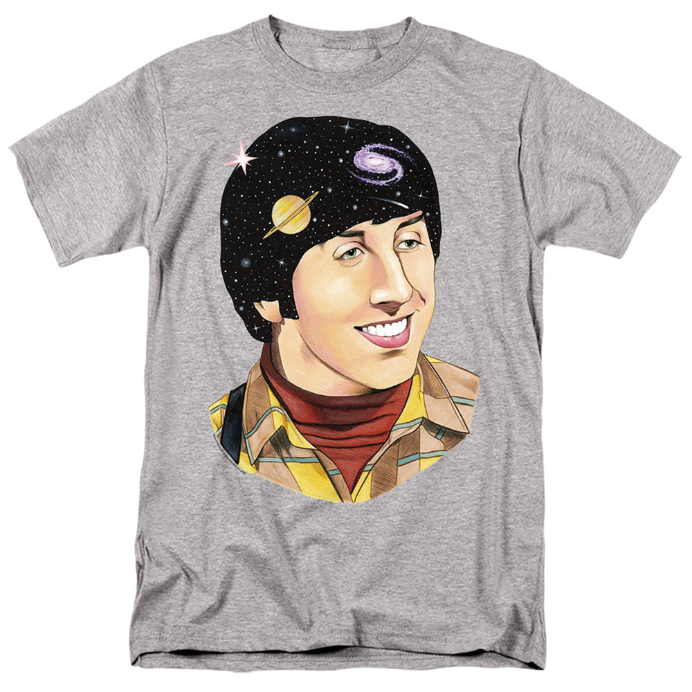 AN OFFCIALLY LICENSED BIG BANG THEORY HOWARD SPACE MEN'S REGULAR FIT T-SHIRT ATHLETIC HEATHER