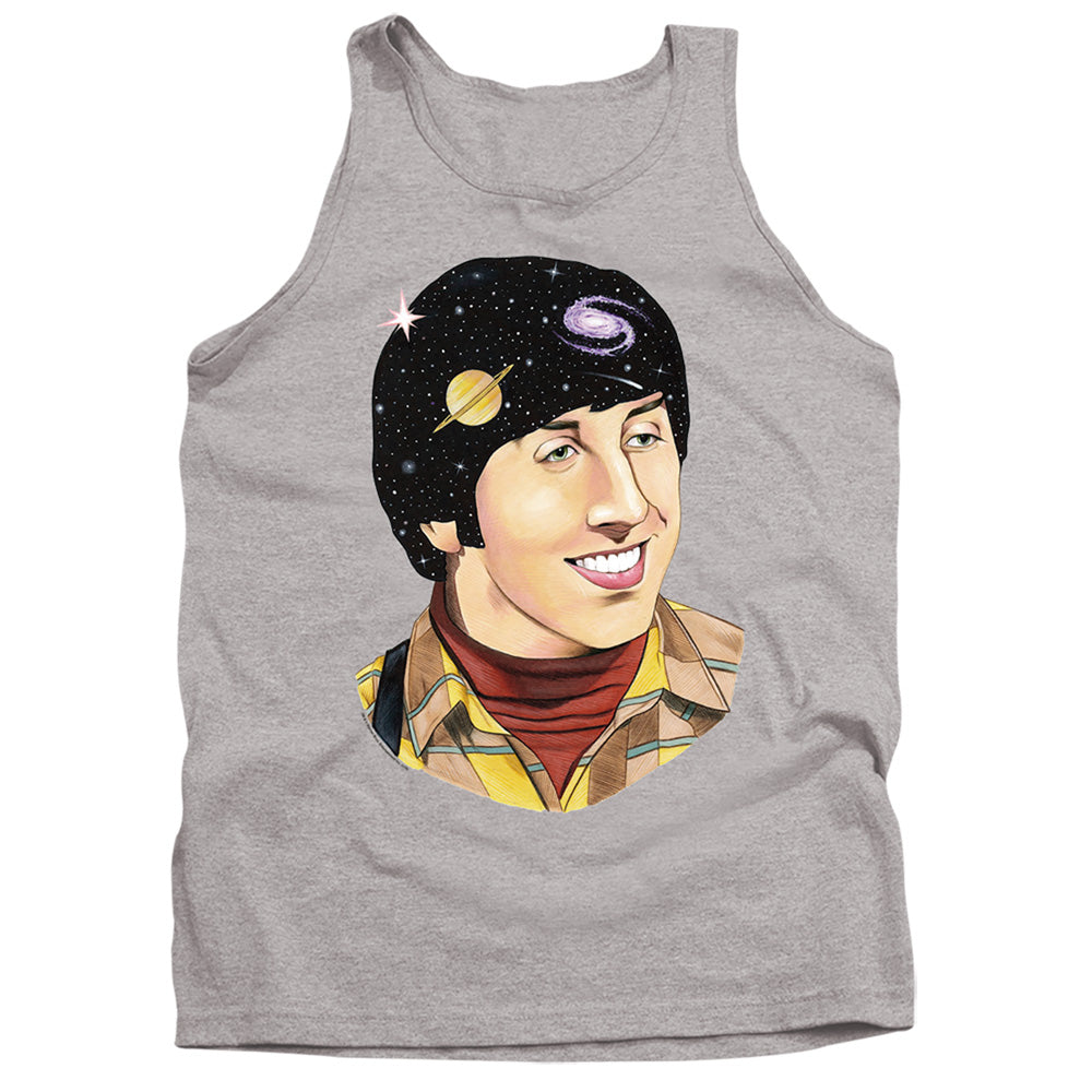 AN OFFCIALLY LICENSED BIG BANG THEORY HOWARD SPACE ADULT UNISEX TANK TOP ATHLETIC HEATHER