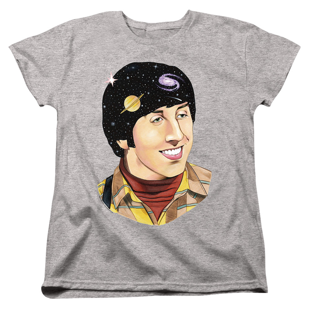 AN OFFCIALLY LICENSED BIG BANG THEORY HOWARD SPACE WOMEN'S REGULAR FIT T-SHIRT ATHLETIC HEATHER
