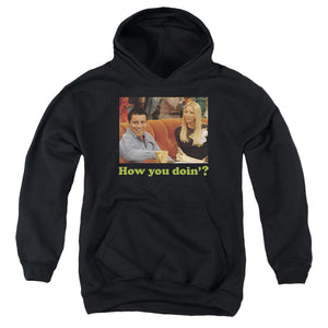 AN OFFCIALLY LICENSED FRIENDS JOEY HOW YOU DOIN? YOUTH HOODIE BLACK