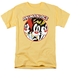 AN OFFCIALLY LICENSED ANIMANIACS CRAMMED MEN'S REGULAR FIT T-SHIRT BANANA