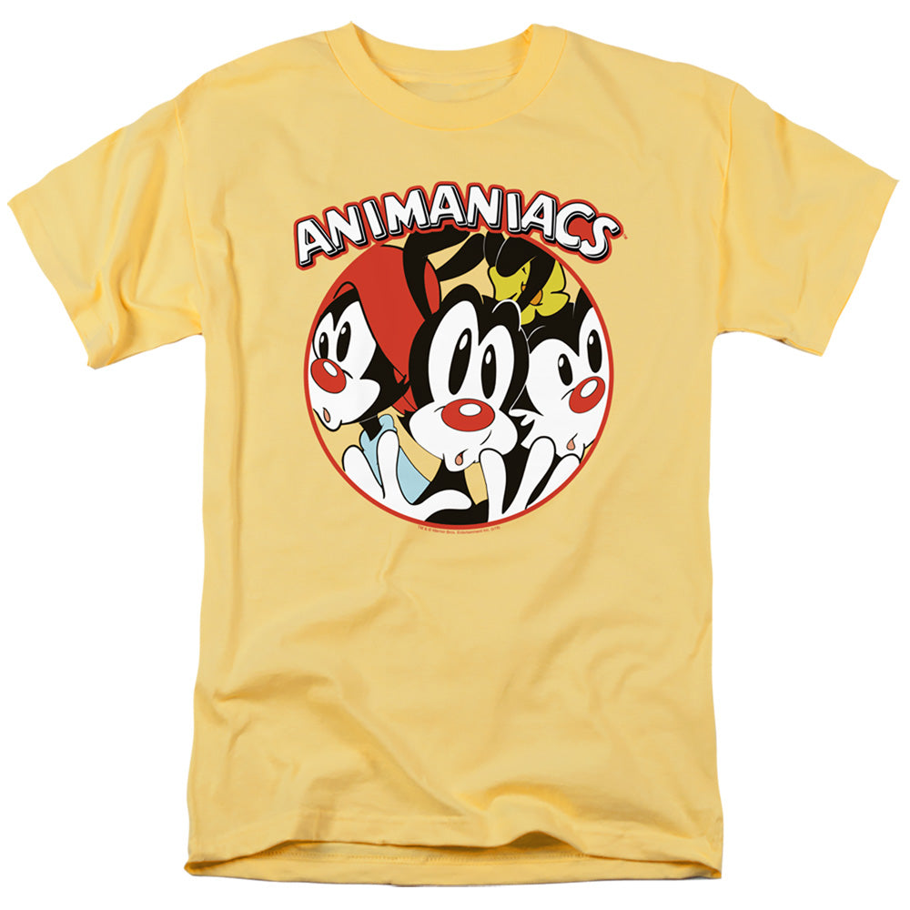 AN OFFCIALLY LICENSED ANIMANIACS CRAMMED MEN'S REGULAR FIT T-SHIRT BANANA