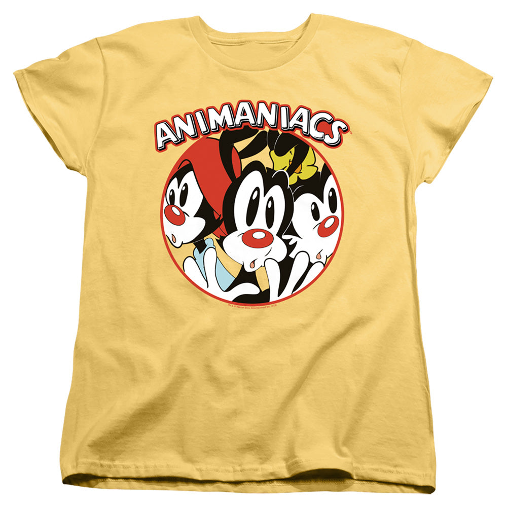 AN OFFCIALLY LICENSED ANIMANIACS CRAMMED WOMEN'S REGULAR FIT T-SHIRT BANANA