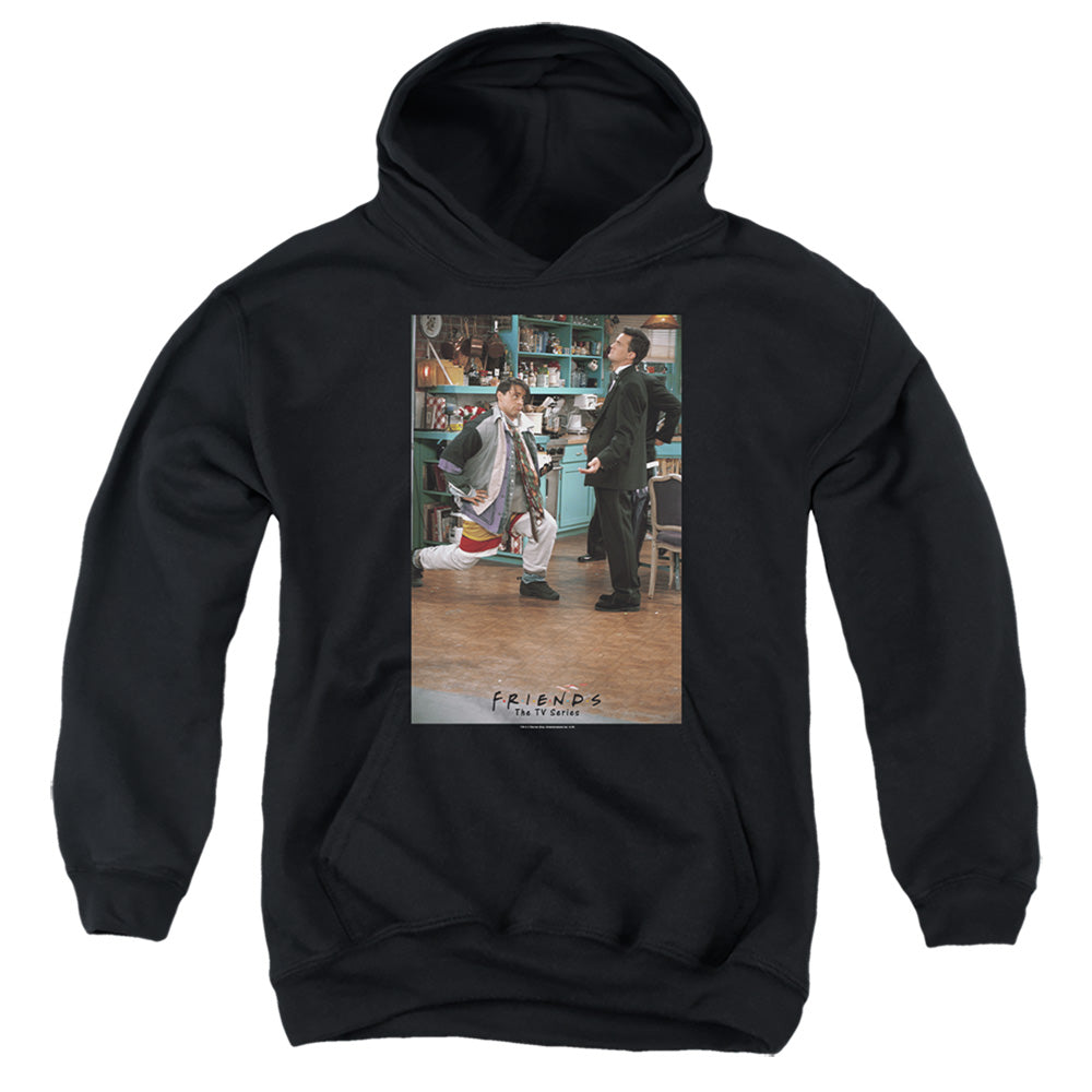AN OFFCIALLY LICENSED FRIENDS TOO MANY CLOTHES YOUTH HOODIE BLACK