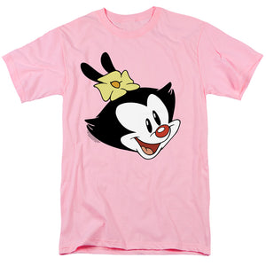AN OFFCIALLY LICENSED ANIMANIACS DOT HEAD MEN'S REGULAR FIT T-SHIRT PINK