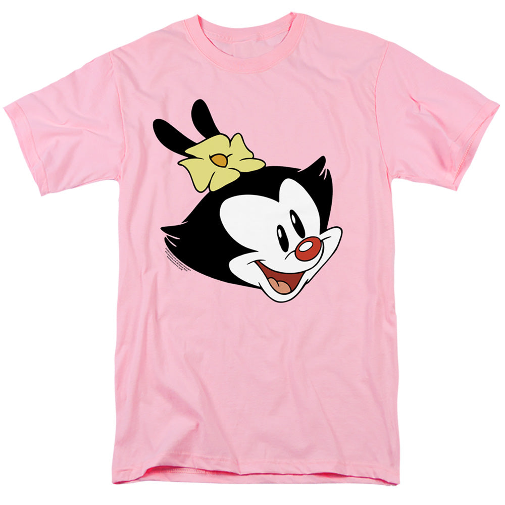 AN OFFCIALLY LICENSED ANIMANIACS DOT HEAD MEN'S REGULAR FIT T-SHIRT PINK
