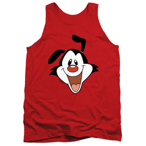 AN OFFCIALLY LICENSED ANIMANIACS YAKKO HEAD ADULT UNISEX TANK TOP RED