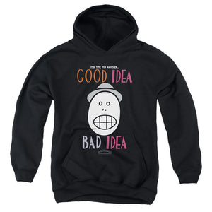 AN OFFCIALLY LICENSED ANIMANIACS GOOD IDEA BAD IDEA YOUTH HOODIE BLACK