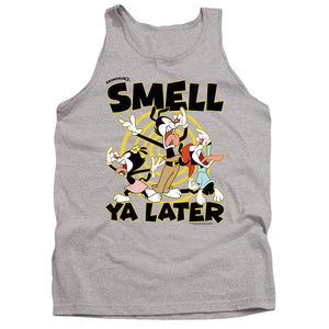 AN OFFCIALLY LICENSED ANIMANIACS SMELL YA LATER ADULT UNISEX TANK TOP ATHLETIC HEATHER