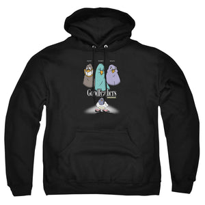 AN OFFCIALLY LICENSED ANIMANIACS GOODFEATHERS ADULT UNISEX PULLOVER HOODIE BLACK