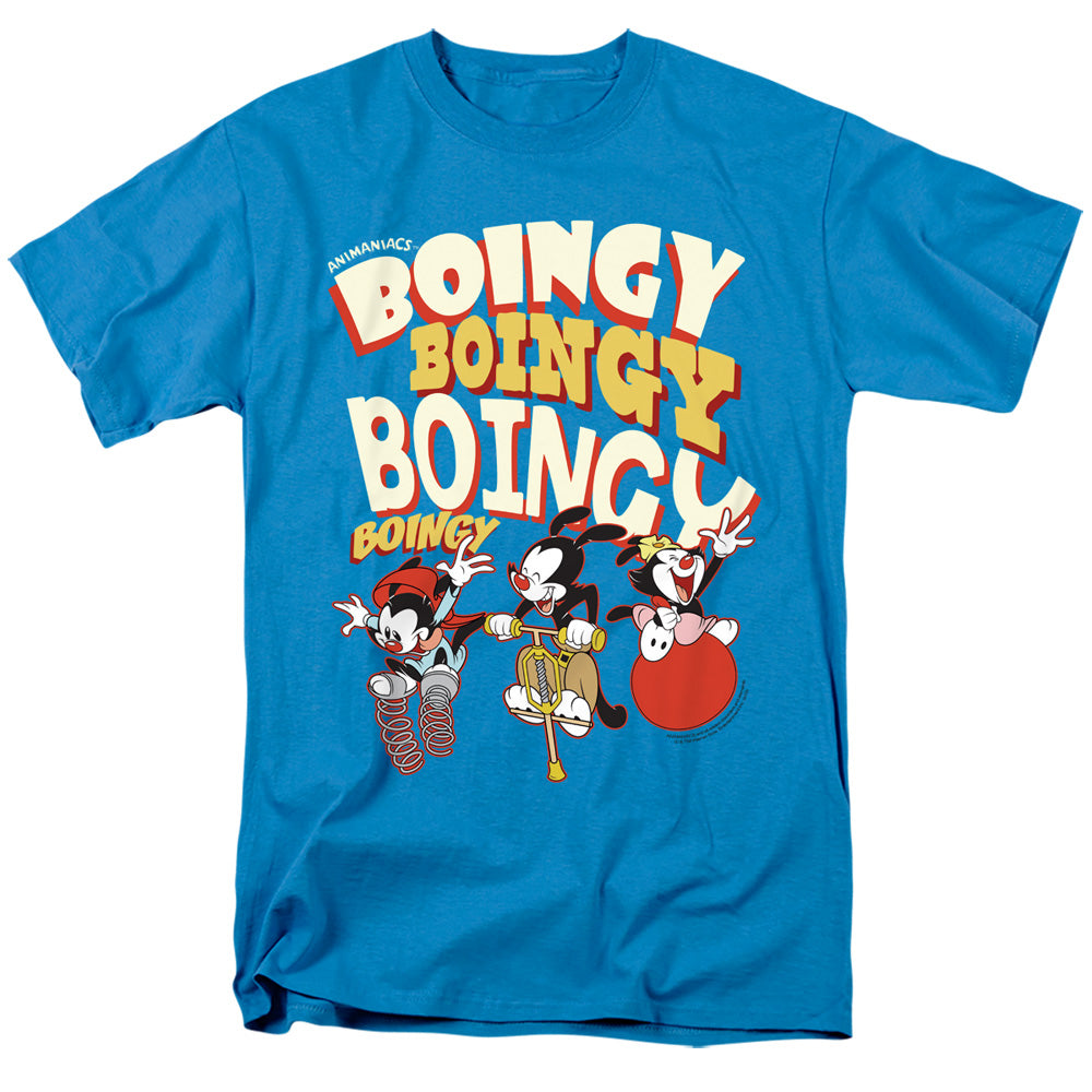 AN OFFCIALLY LICENSED ANIMANIACS BOINGY MEN'S REGULAR FIT T-SHIRT TURQUOISE