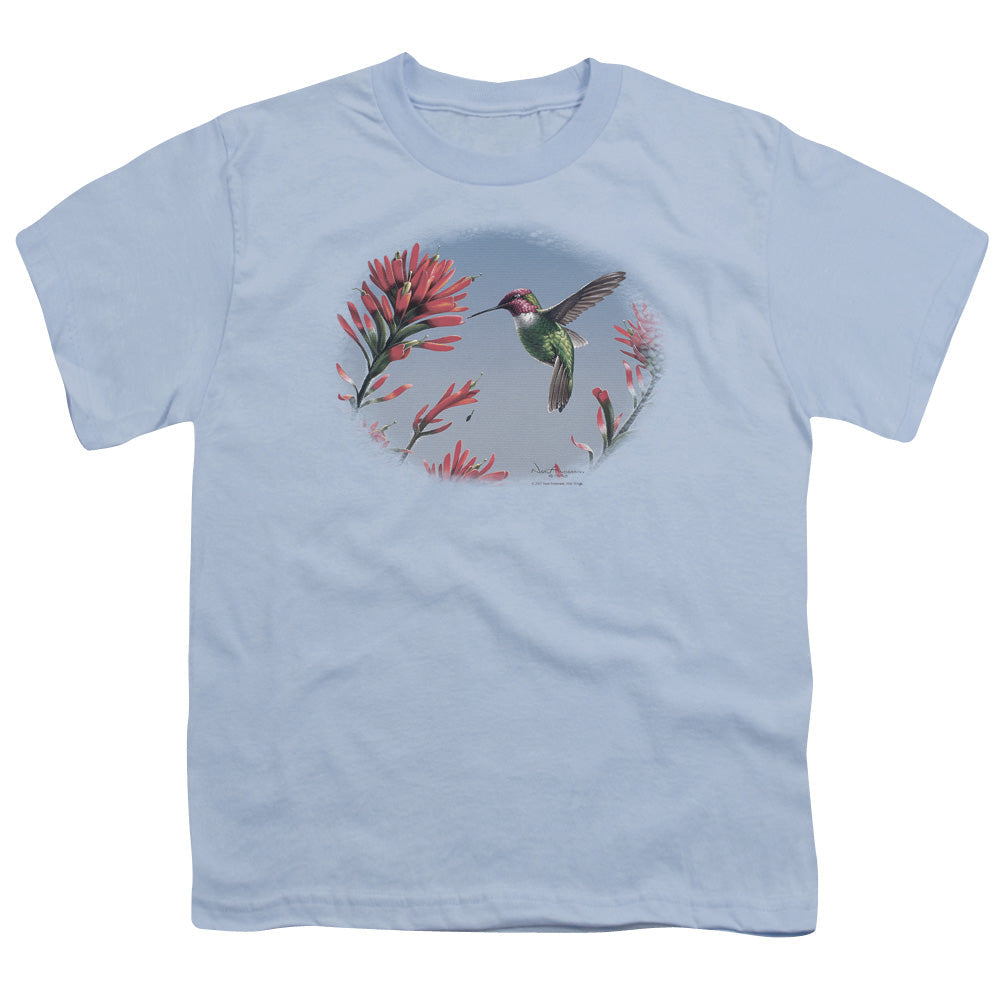 Wildlife Annas Hummingbird Licensed Kid's T-Shirt (Ages 4-7) SM-XL