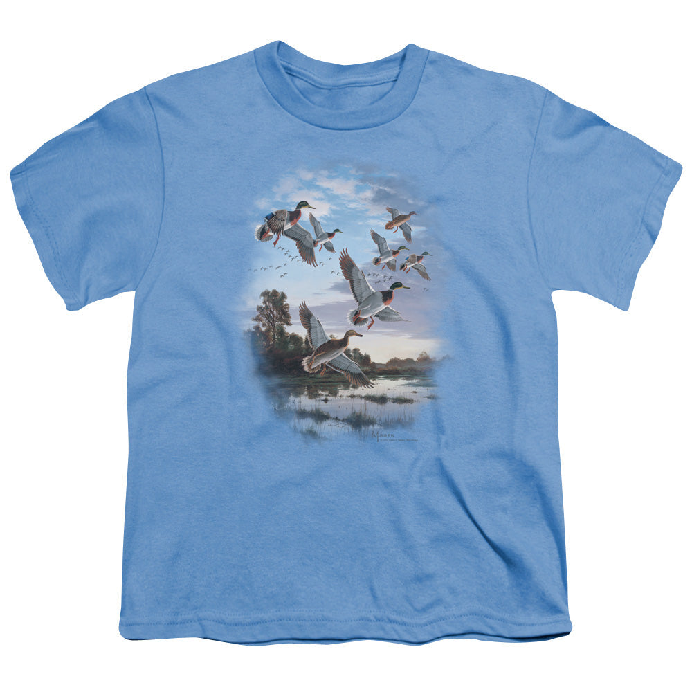 Wildlife Evening Flight Mallards Licensed Kid's T-Shirt (Ages 4-7) SM-XL