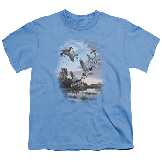 Wildlife Evening Flight Mallards Licensed Kid's T-Shirt (Ages 4-7) SM-XL