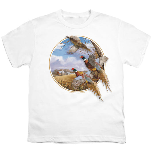Wildlife October Memories Pheasants Licensed Kid's T-Shirt (Ages 4-7) SM-XL