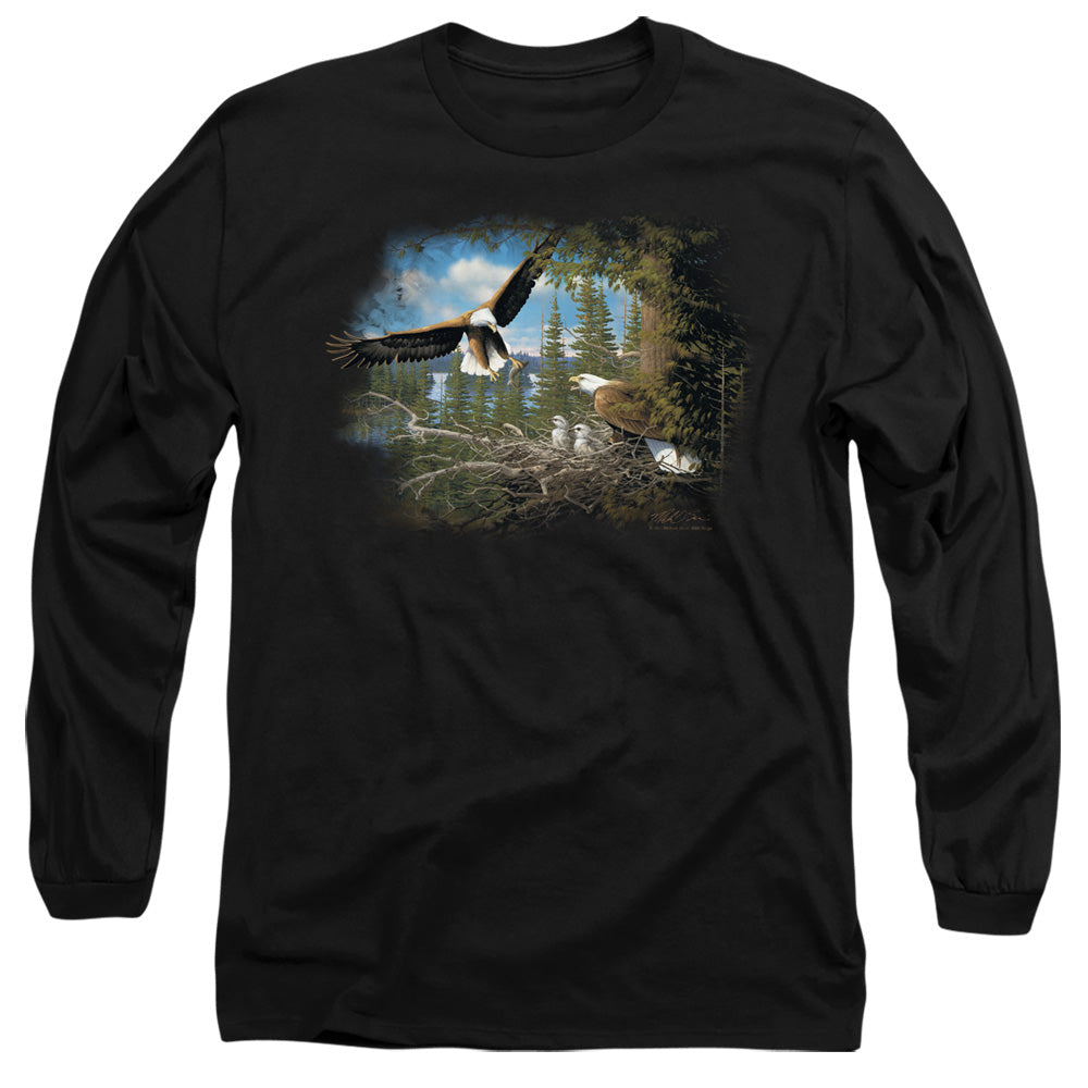 Wildlife Spring Bald Eagles Licensed Adult Unisex Long Sleeve T-Shirt LG