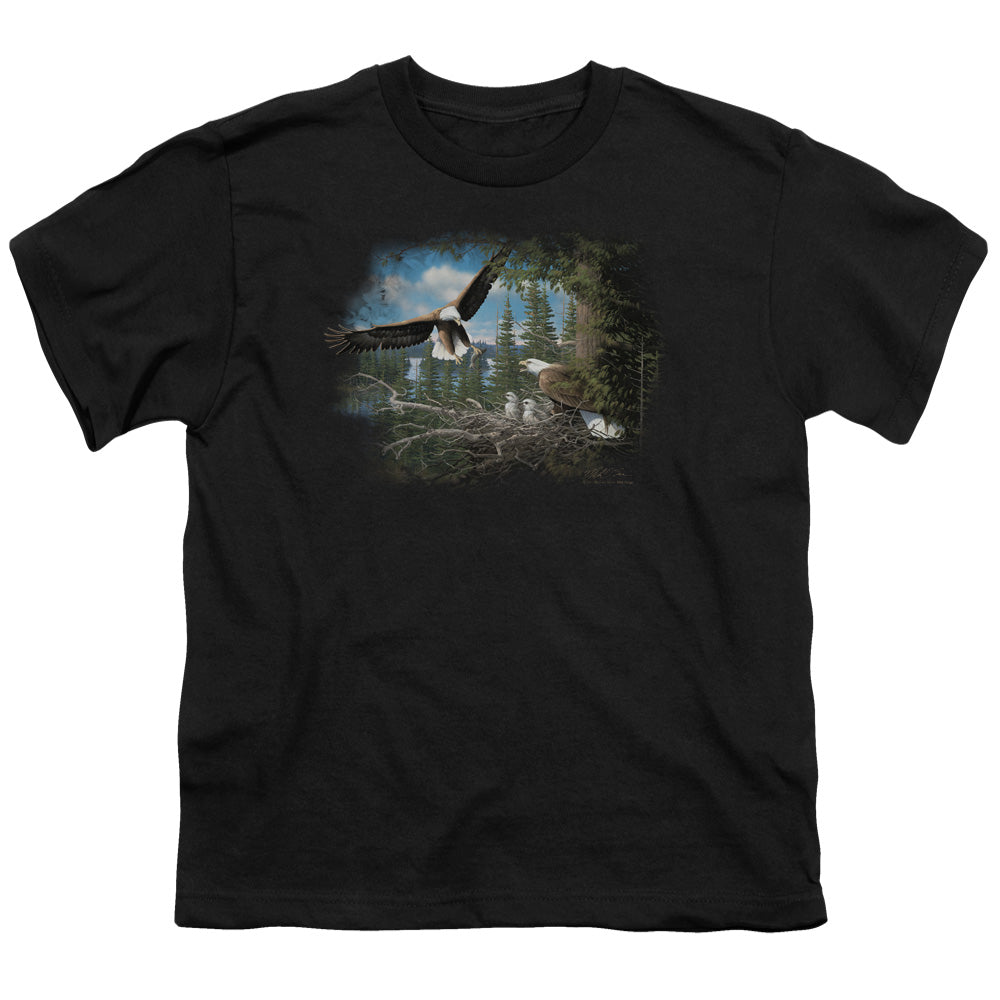 Wildlife Spring Bald Eagles Licensed Kid's T-Shirt (Ages 4-7) SM-XL