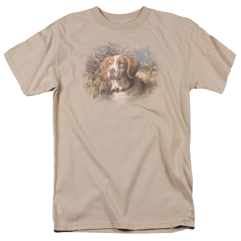 Wildlife Brittany Head Ii Licensed Adult Unisex T-Shirt Regular Fit Tee SM-3X