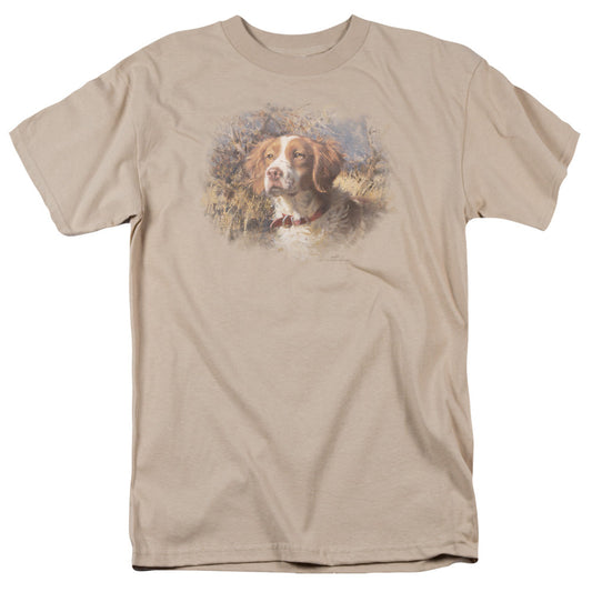 Wildlife Brittany Head Ii Licensed Adult Unisex T-Shirt Regular Fit Tee SM-3X