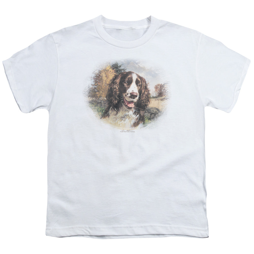 Wildlife Springer Spaniel Head Licensed Kid's T-Shirt (Ages 4-7) SM-XL