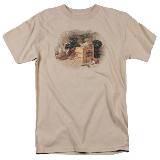 Wildlife Box Boys Black Labs Licensed Adult Unisex T-Shirt Regular Fit Tee SM-3X