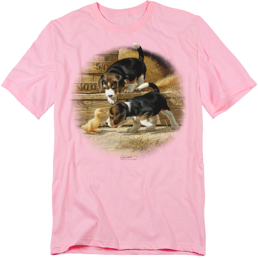 Wildlife Getting Acquainted Licensed Adult Unisex T-Shirt Regular Fit Tee SM-3X
