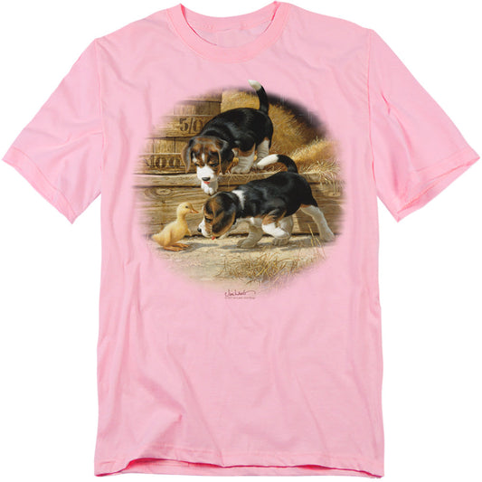 Wildlife Getting Acquainted Licensed Adult Unisex T-Shirt Regular Fit Tee SM-3X