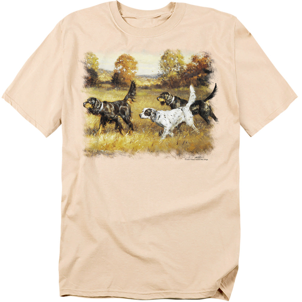 Wildlife Three Setters Licensed Adult Unisex T-Shirt Regular Fit Tee SM-3X
