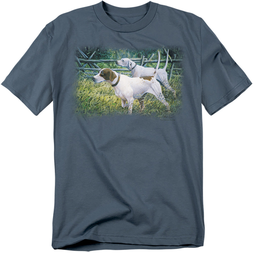 Wildlife English Pointer Pair Licensed Adult Unisex T-Shirt Regular Fit Tee