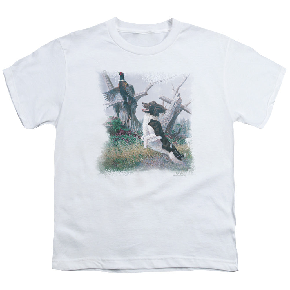 Wildlife Springer With Pheasant Licensed Kid's T-Shirt (Ages 4-7) SM-XL