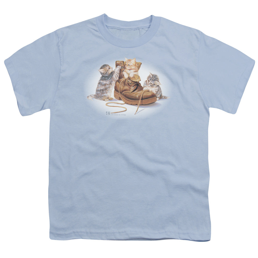 Wildlife Playful Kittens Licensed Kid's T-Shirt (Ages 4-7) SM-XL