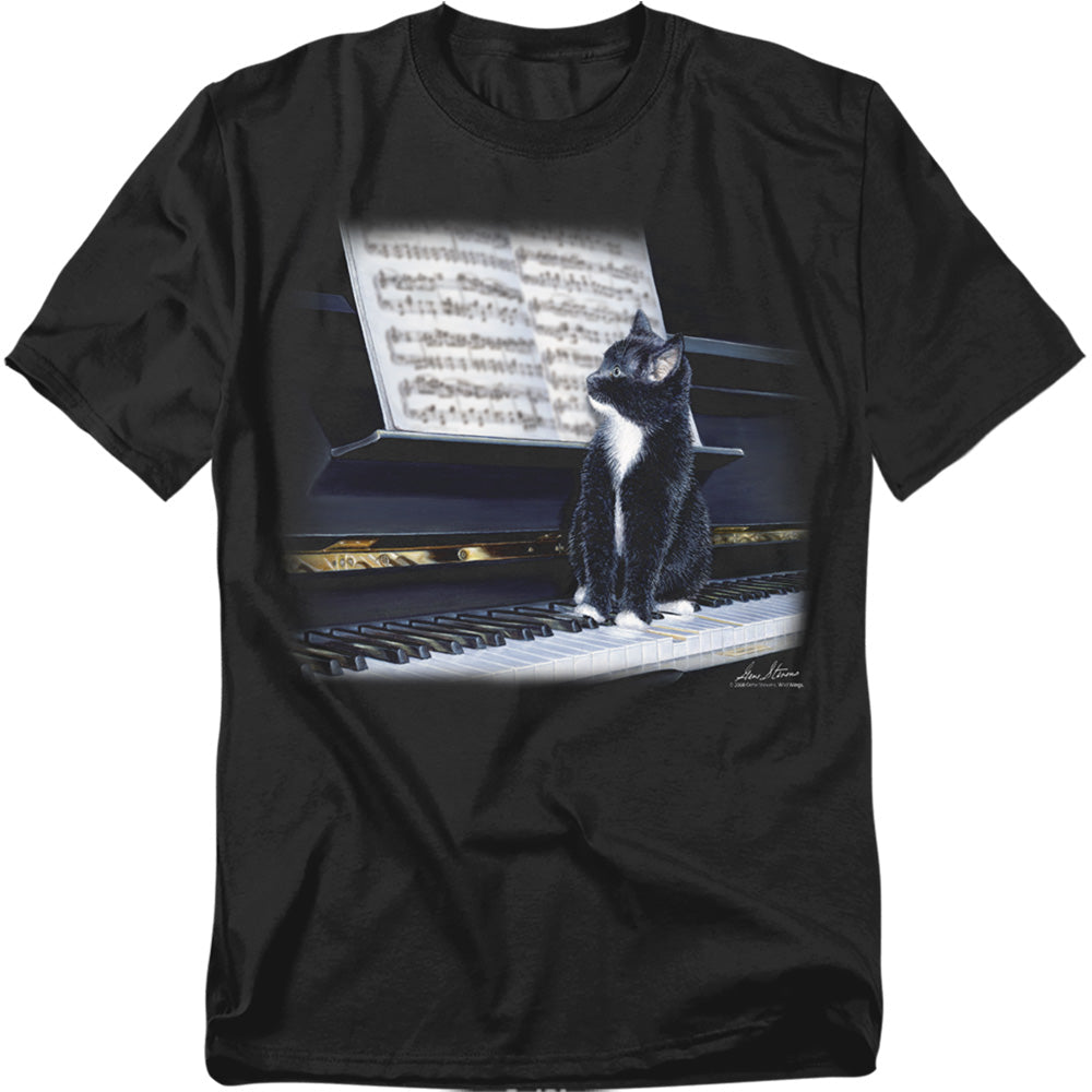 Wildlife Kitten On The Keys Licensed Adult Unisex T-Shirt Regular Fit Tee SM-3X