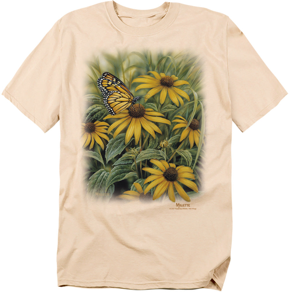 Wildlife Monarch Butterfly Licensed Adult Unisex T-Shirt Regular Fit Tee SM-3X