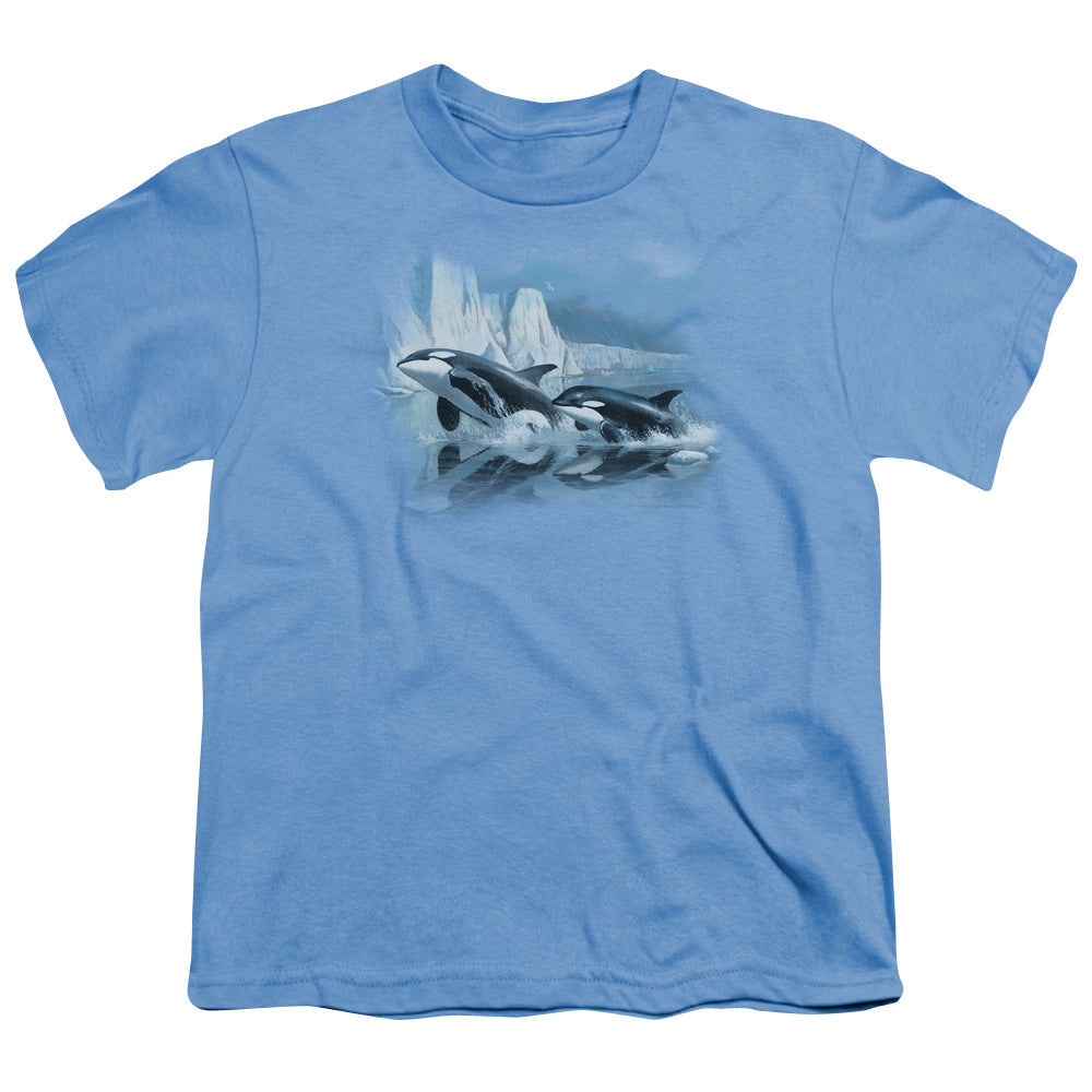 Wildlife Glaciers Edge Orcas Licensed Kid's T-Shirt (Ages 4-7) SM-XL