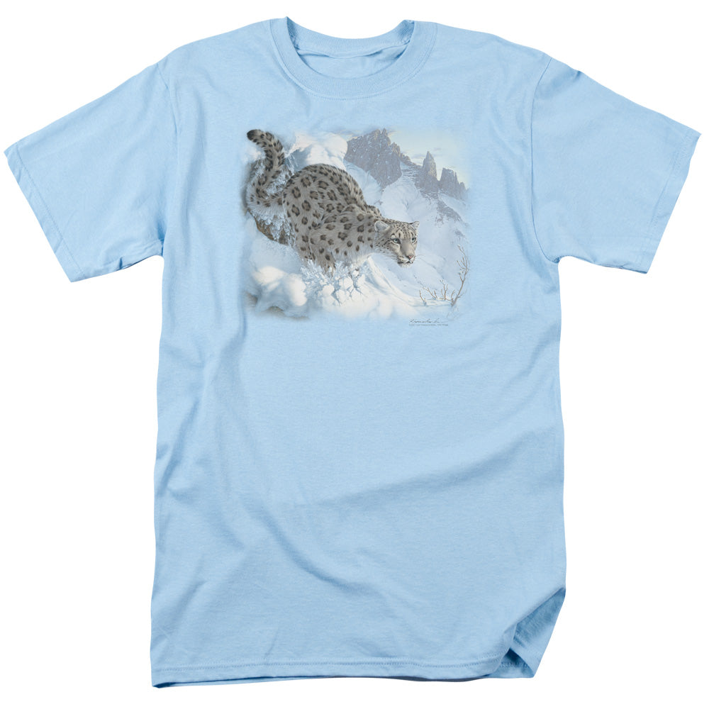 Wildlife Snow Leopard Licensed Adult Unisex T-Shirt Regular Fit Tee SM-3X